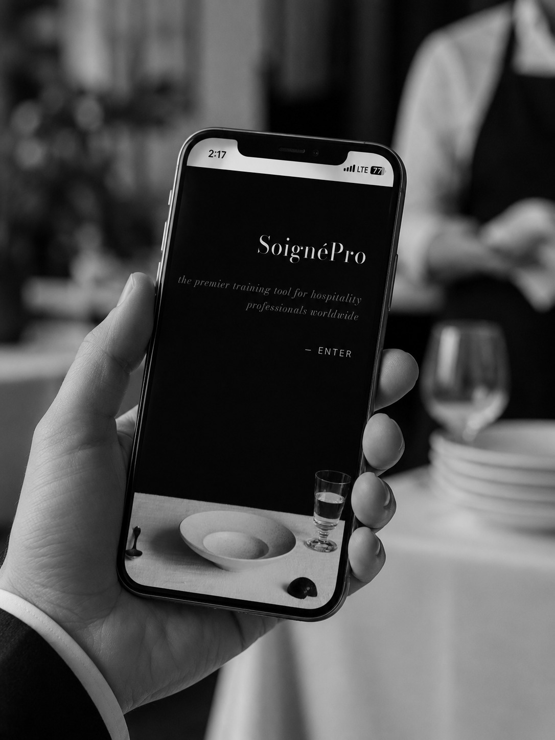 The Companion App - SoignéPro welcome screen